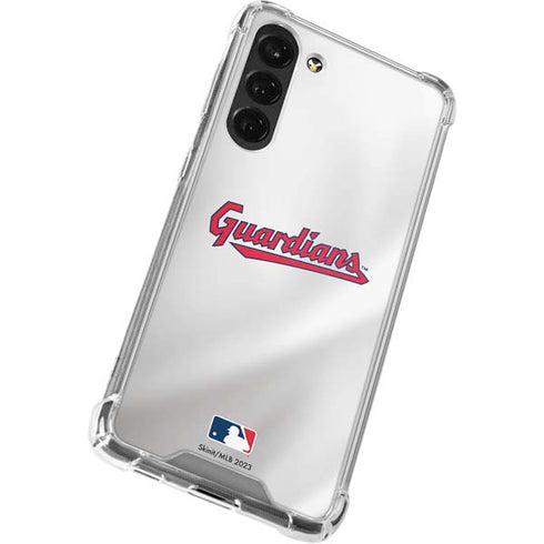 MLB Cleveland Guardians Home Jersey Galaxy S24 FE Clear Case